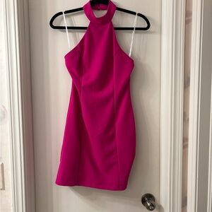 Lulu's Vibrant Pink Mini Dress